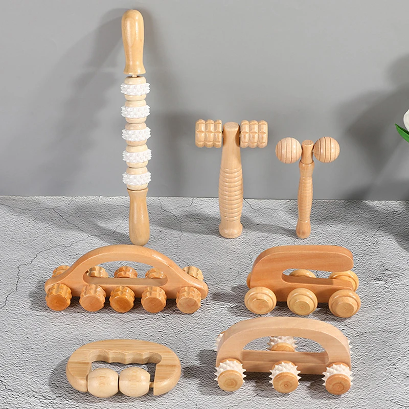 Wooden Massage Roller | Natural Relaxation Tool for Face & Body