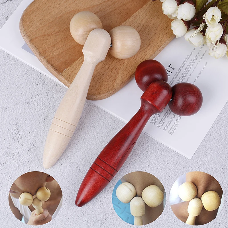 Wooden Face Roller Massager | Natural Relaxation Tool