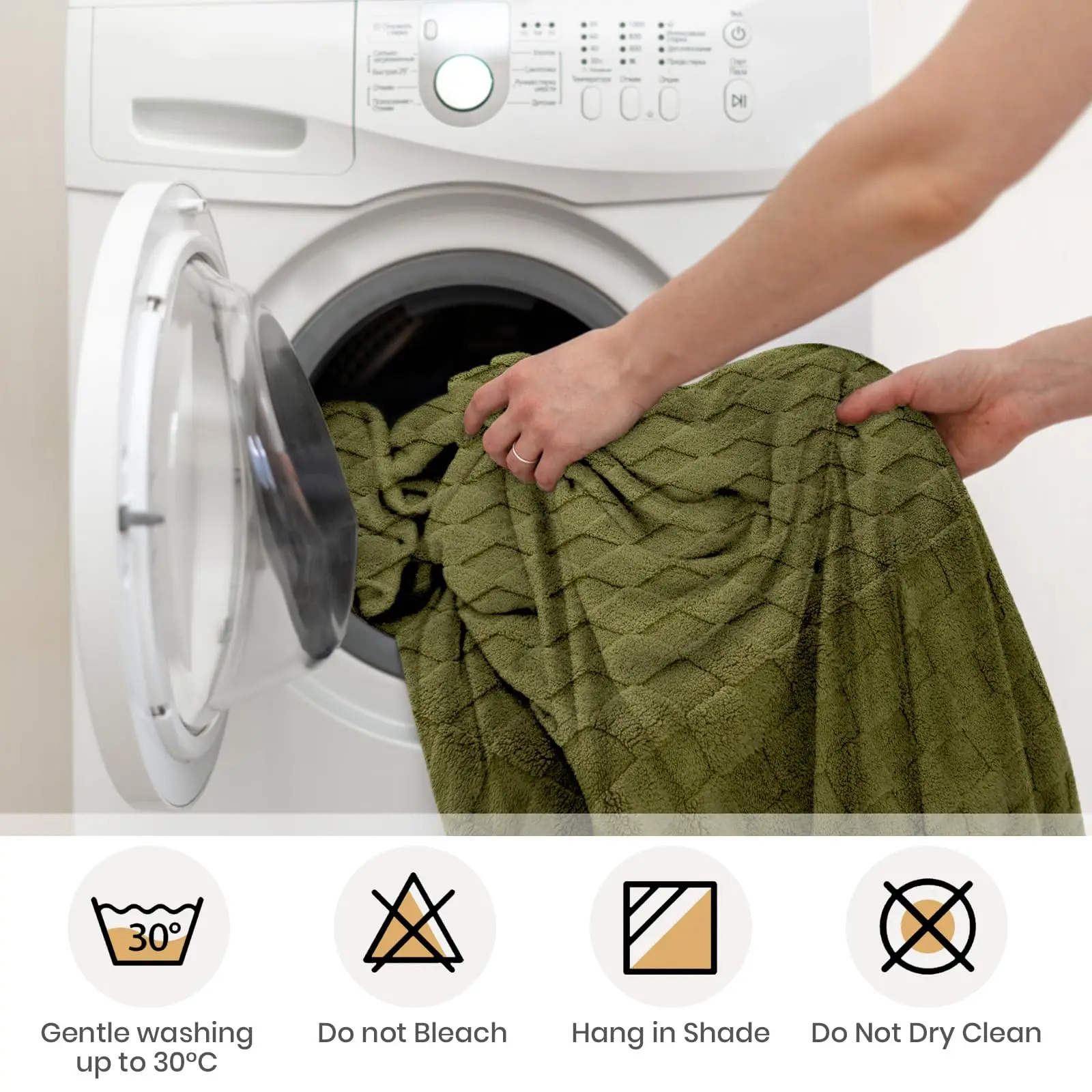 Fleece Sofa Throw Blanket | Soft Cosy Bed & Couch Throw - Image 6