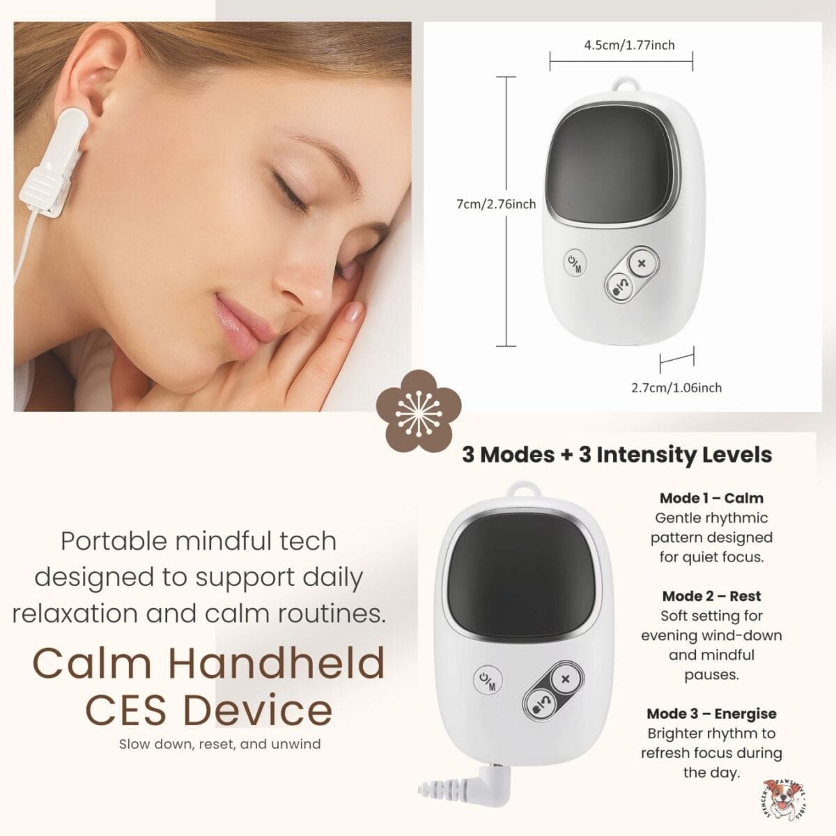 Calm Handheld CES Device | Relaxation & Balance