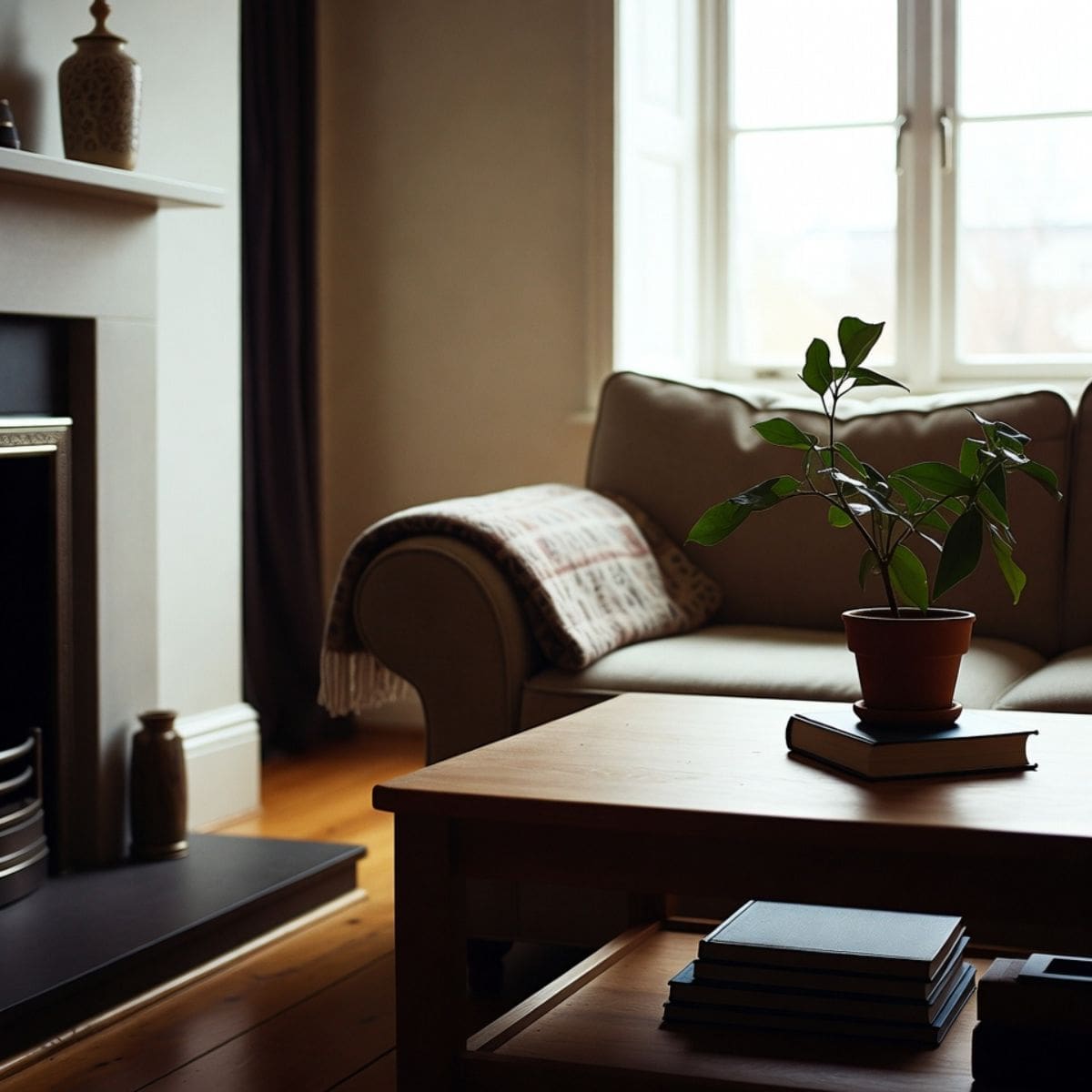 A peaceful living room setting