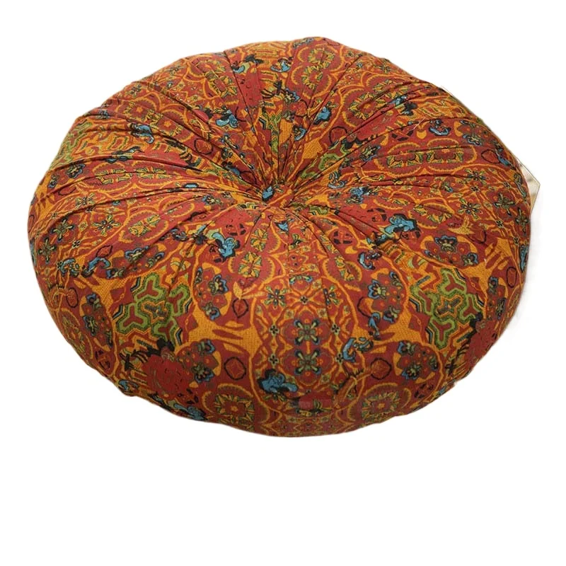 Bohemian Ocean Round Cushion | Mindful Home Comfort