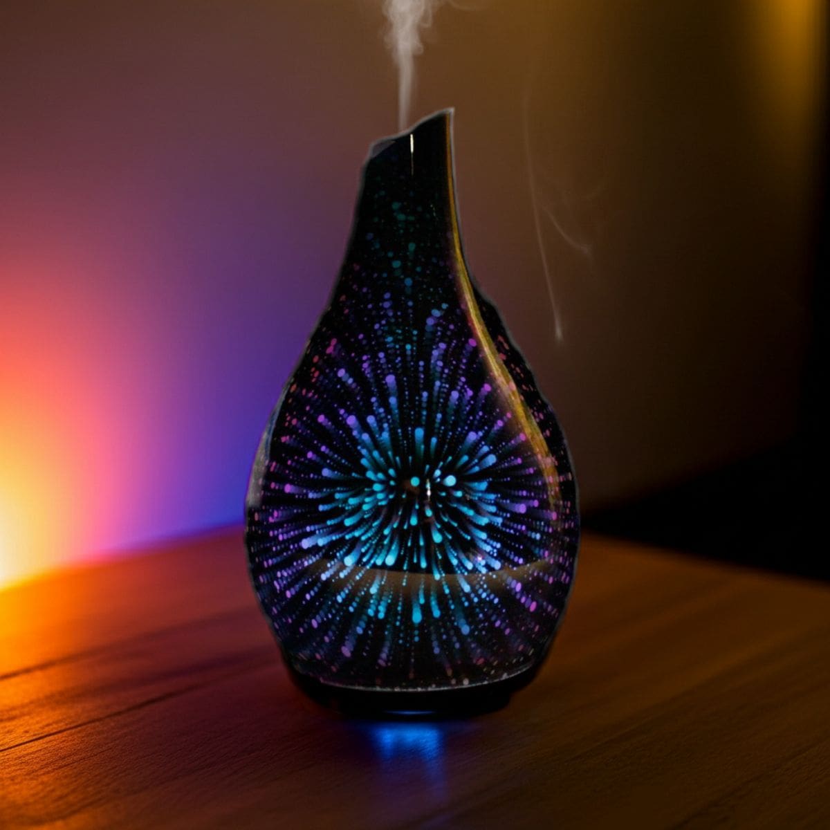 Infinity Mirror Aroma Diffuser – 3D LED Effect (USB)