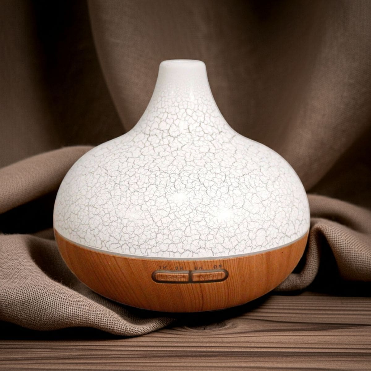 Pearlescent Shell Aroma Diffuser – Iridescent Glass Effect (USB)