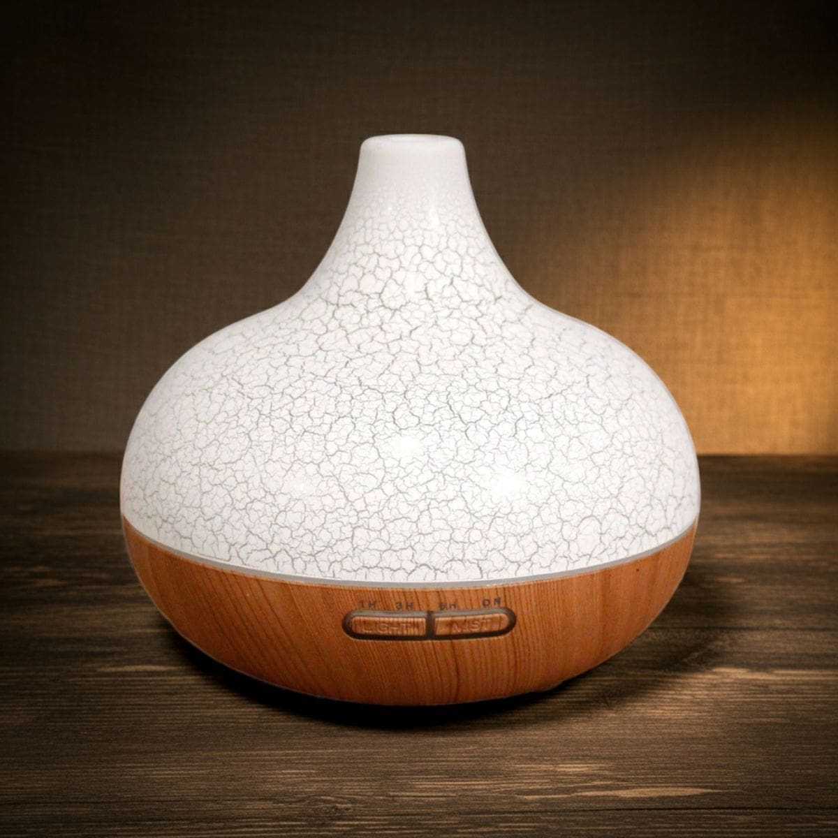 Pearlescent Shell Aroma Diffuser – Iridescent Glass Effect (USB)