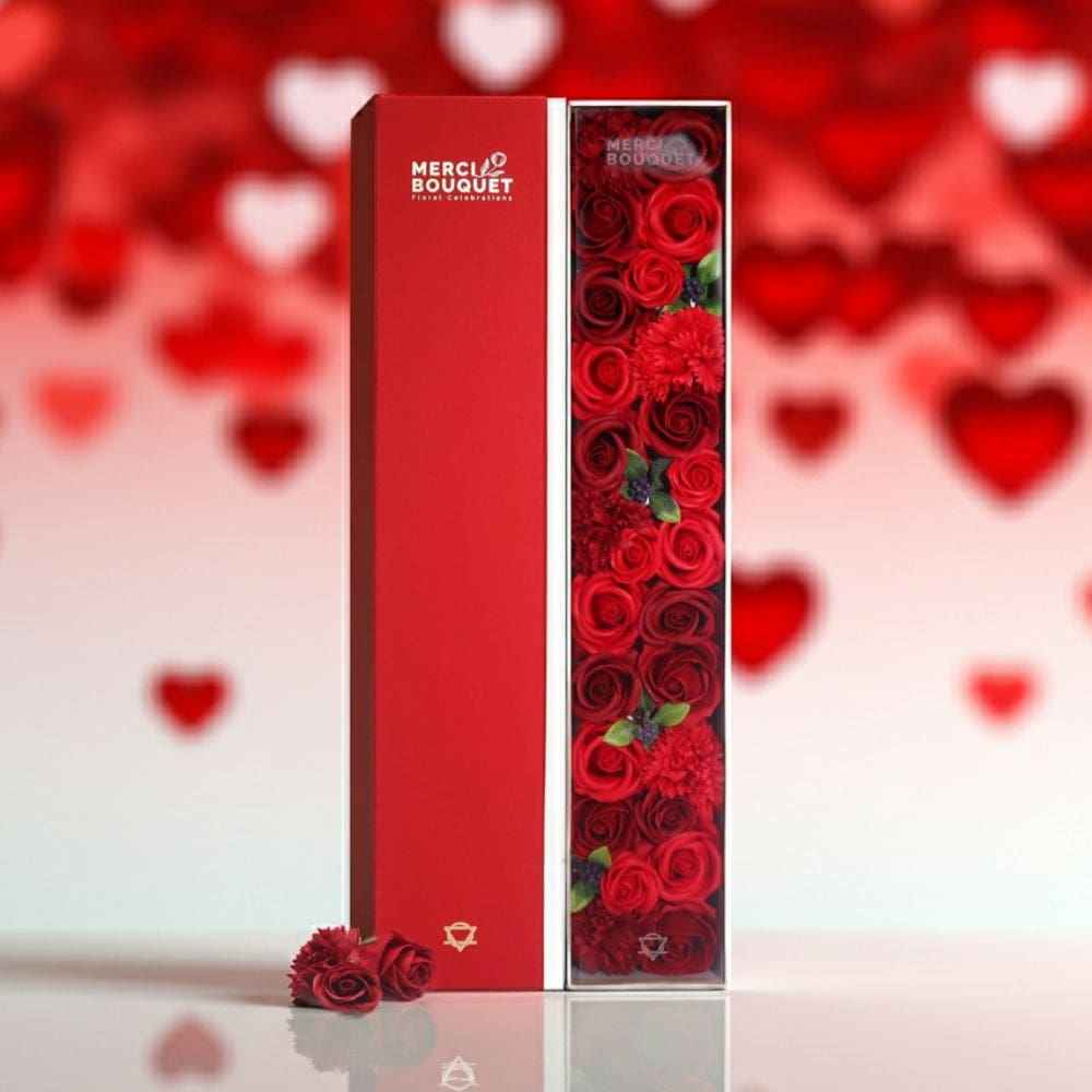 Romantic Soap Rose Presentation Box for Thoughtful Gifting